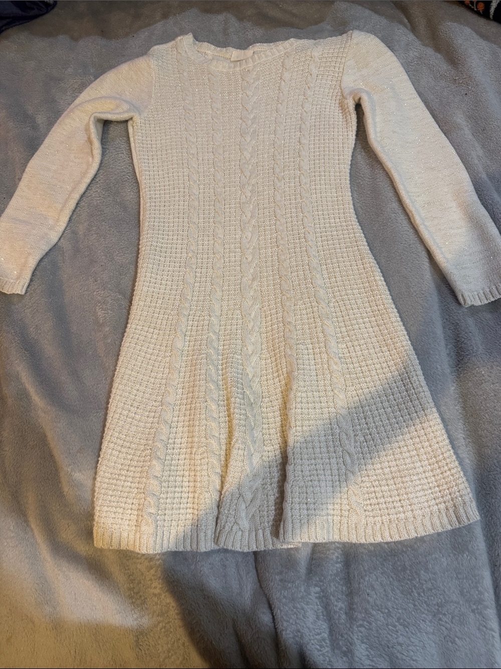 Crazy 8 Cream Cable-Knit Dress